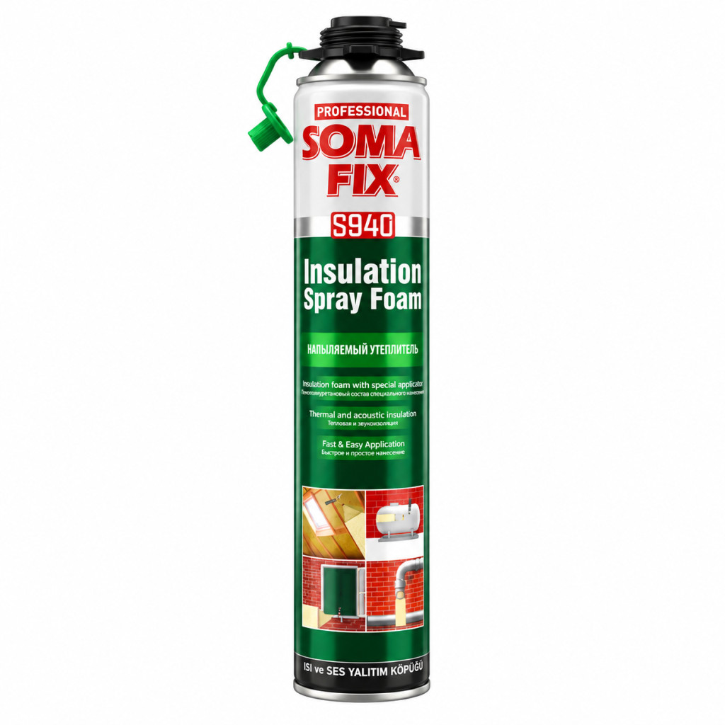 SomaFix Professional S940 pisztolyos szigetelő purhab spray