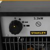 Stanley ST-033-240-E hordozható elektromos ventilátoros ipari fűtőtest, 1650W/3300W, IPX4 védelem