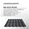 KG eco plus cserepeslemez 5mm vastag többféle színben