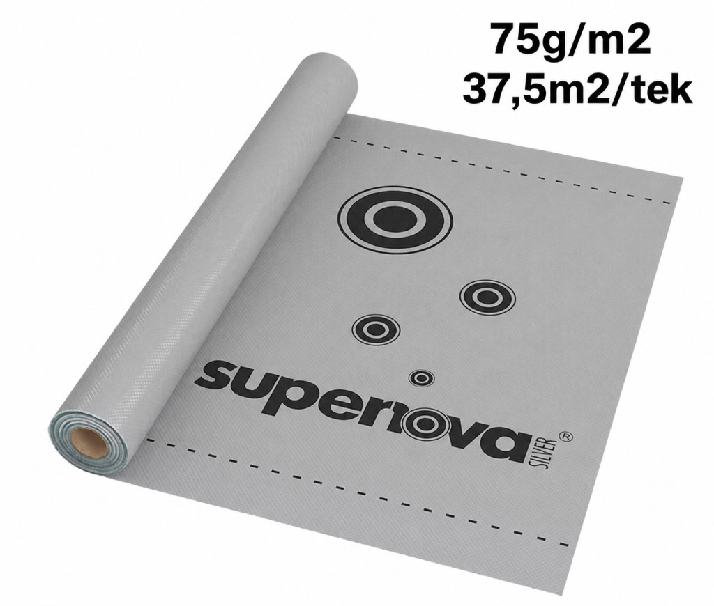 SUPERNOVA szőtt szürke tetőfólia 75g/m2 37,5m2/tek