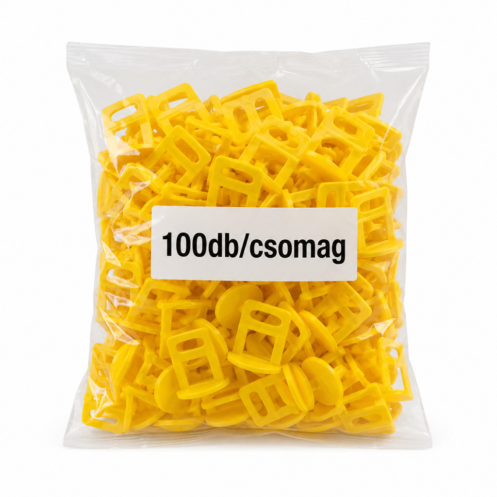 Burkolatszintező talp-1mm-100db/csomag