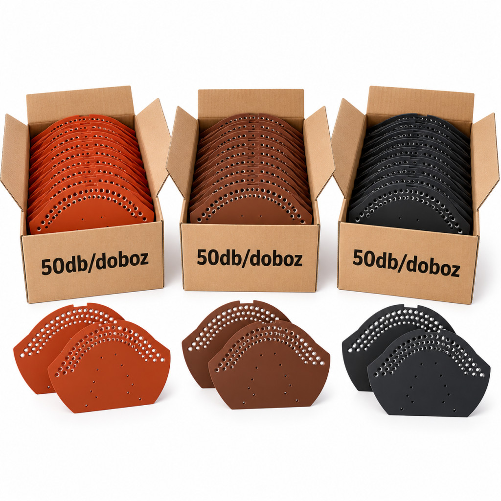 Műanyag kúplezáró választható színben-50db/doboz