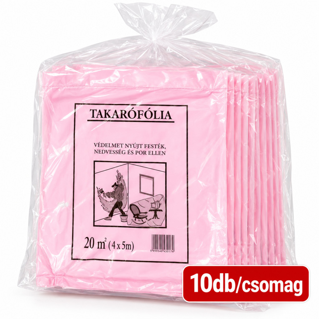 Takarófólia lepel  4x5m 25 db/csomag