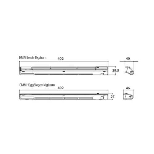 AERECO SZELLŐZŐ EMM 916 + DP0390 RÁCS FEHÉR