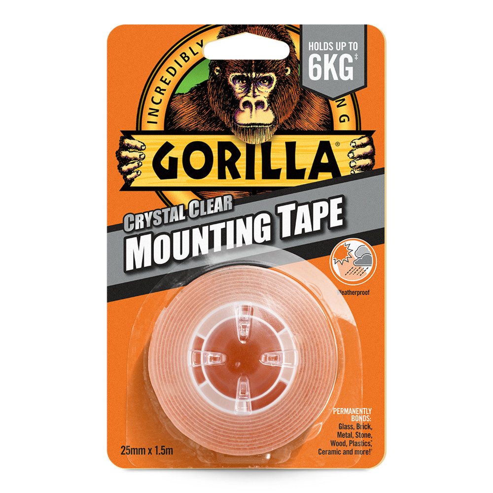 Gorilla Heavy Duty Mounting Tape kétoldalas ragasztószalag kristálytiszta 